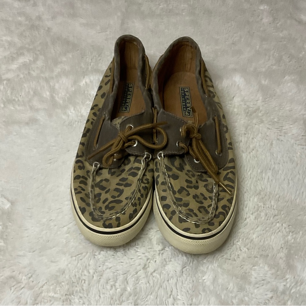 Leopard Print Sperry Top Siders